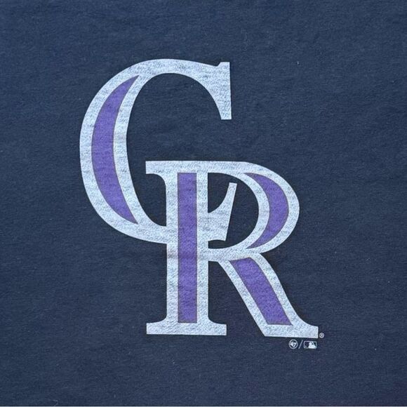 MLB Colorado Rockies Logo Flint Premier Frankie T-Shirt - Black Medium NWT - Picture 2 of 9